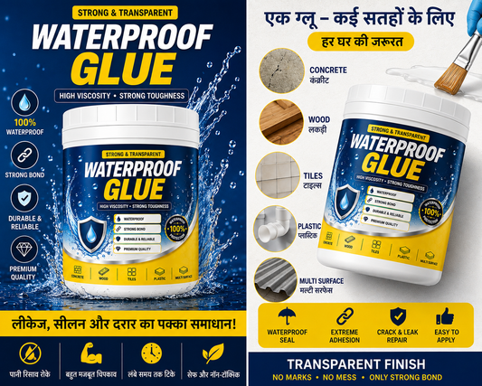 Transparent waterproof glue